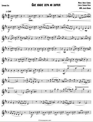 QUE NADIE SEPA MI SUFRIR (Sax Quartet)