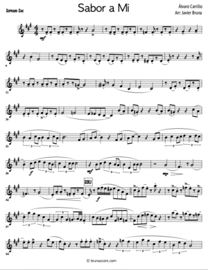SABOR A MÍ (Sax Quintet)